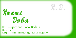 noemi doba business card